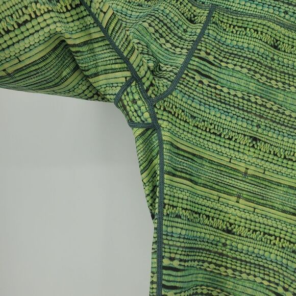 Prana Greene And Yellow Workout Leggings With Floral And Cactus Print - Picture 4 of 6